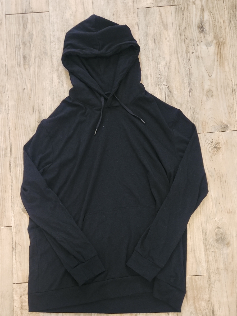 Cozy Earth Black Bamboo Hooded Pullover Sweatshirt